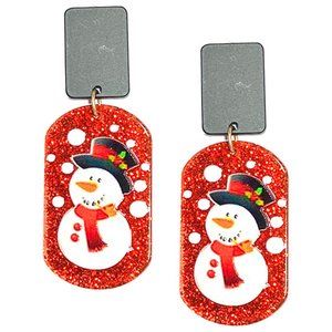 Snowman Earrings